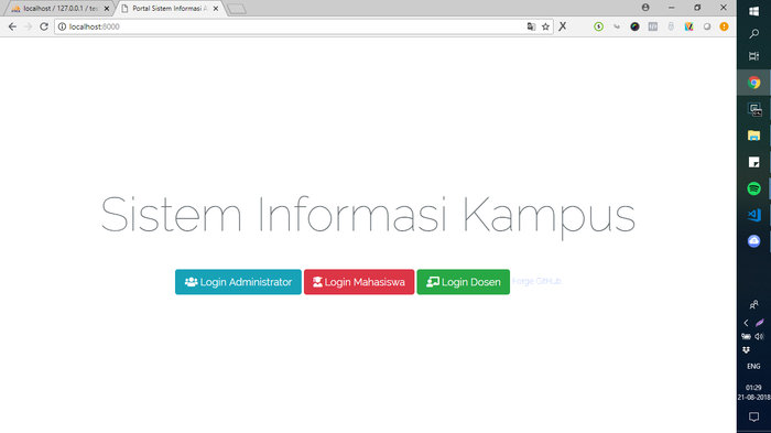 Membangun Sistem Informasi Akademik Kampus Dengan Laravel MySQL Ajax